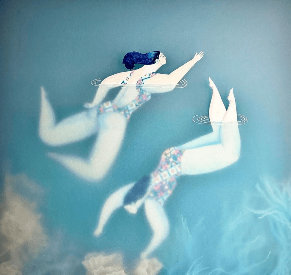 西班牙艺术家soniaalins作品欣赏水中人物系列一