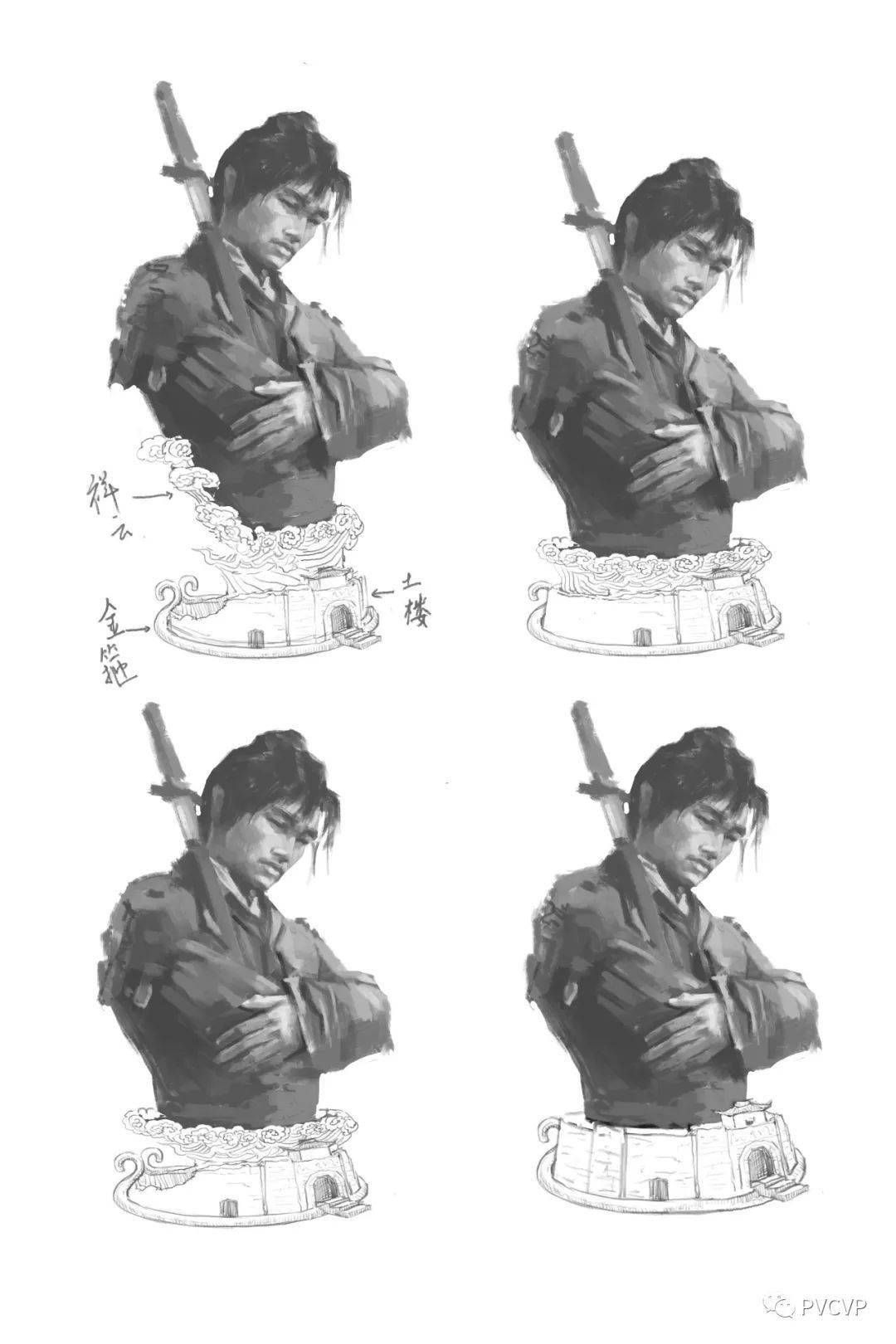 创作记录沉默的夕阳武士回相工作室西影厂大话西游授权雕像