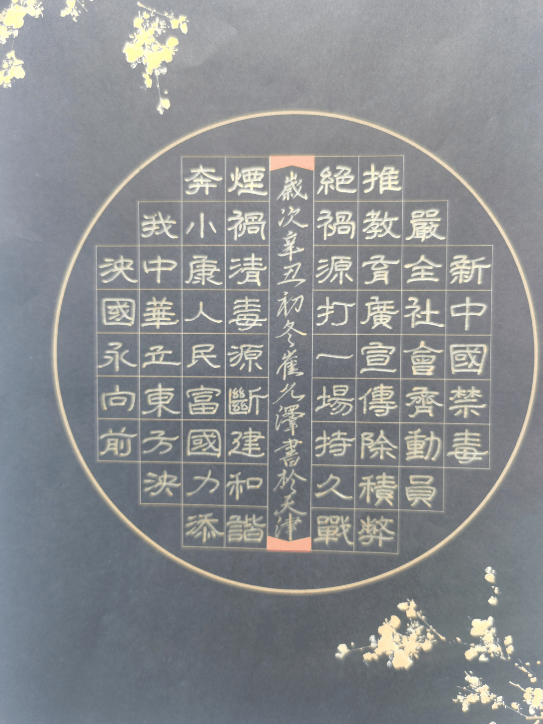 南开区禁毒书法绘画大赛助力学生健康成长青少年毒品预防教育主题书法