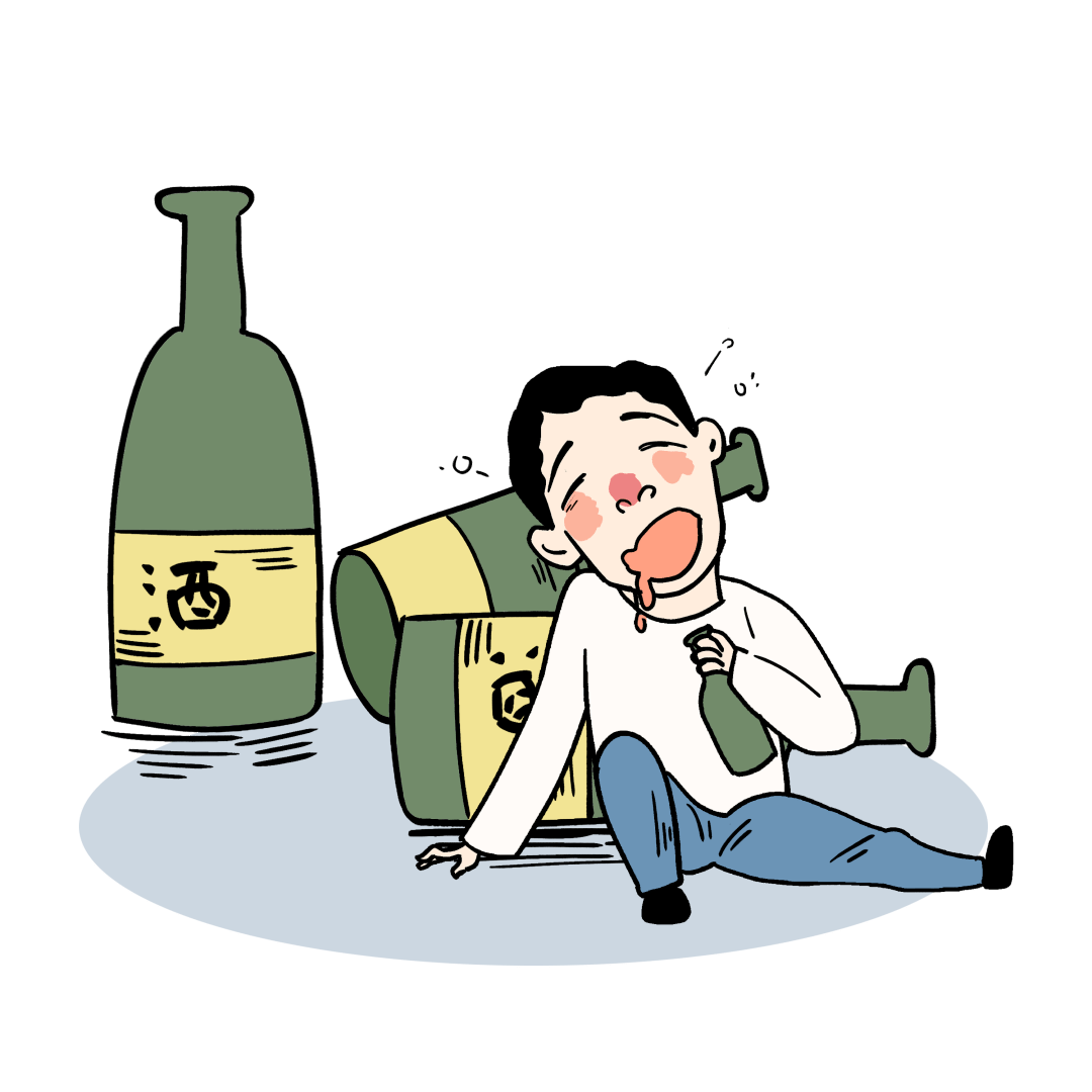 男人喝酒的卡通图片图片