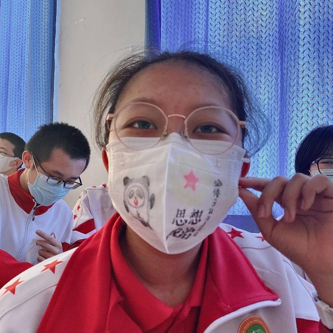 奋进剧场快来口罩创意画火啦