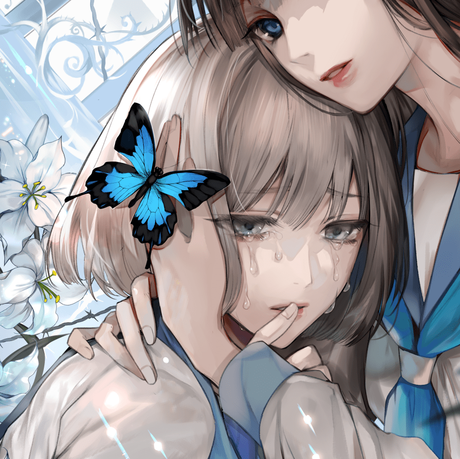 精选高清头像闺蜜头像一个懂你泪水的朋友胜过一群只懂你笑容的朋友