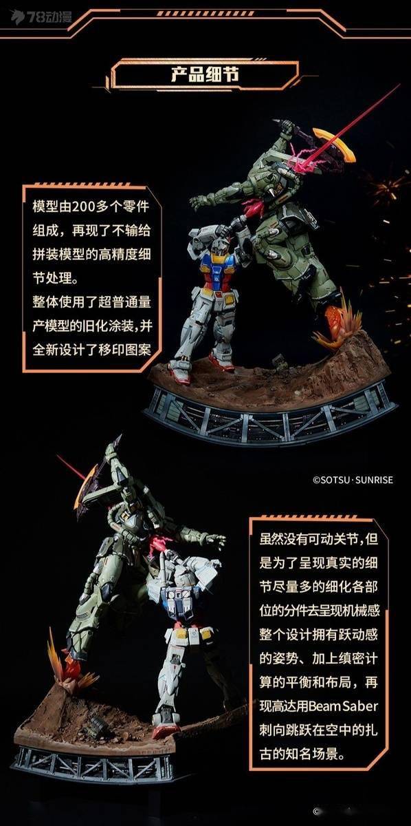 rx-78-2 高达 vs 扎古Ⅱ 雕像 1999元 阿久津设计_万代潮_阿久津_高达
