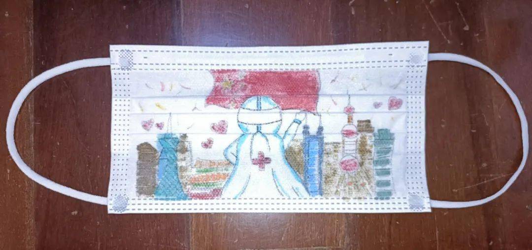 罩夕相处保平安众志守沪迎春归口罩创意绘画作品展示