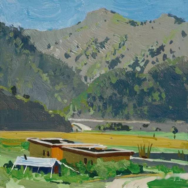 写生中央美院袁元教授油画作品