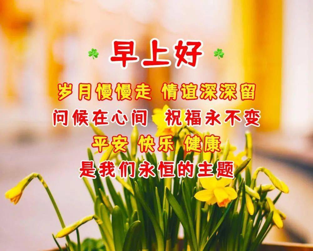 早上好有知己才快乐有健康才幸福
