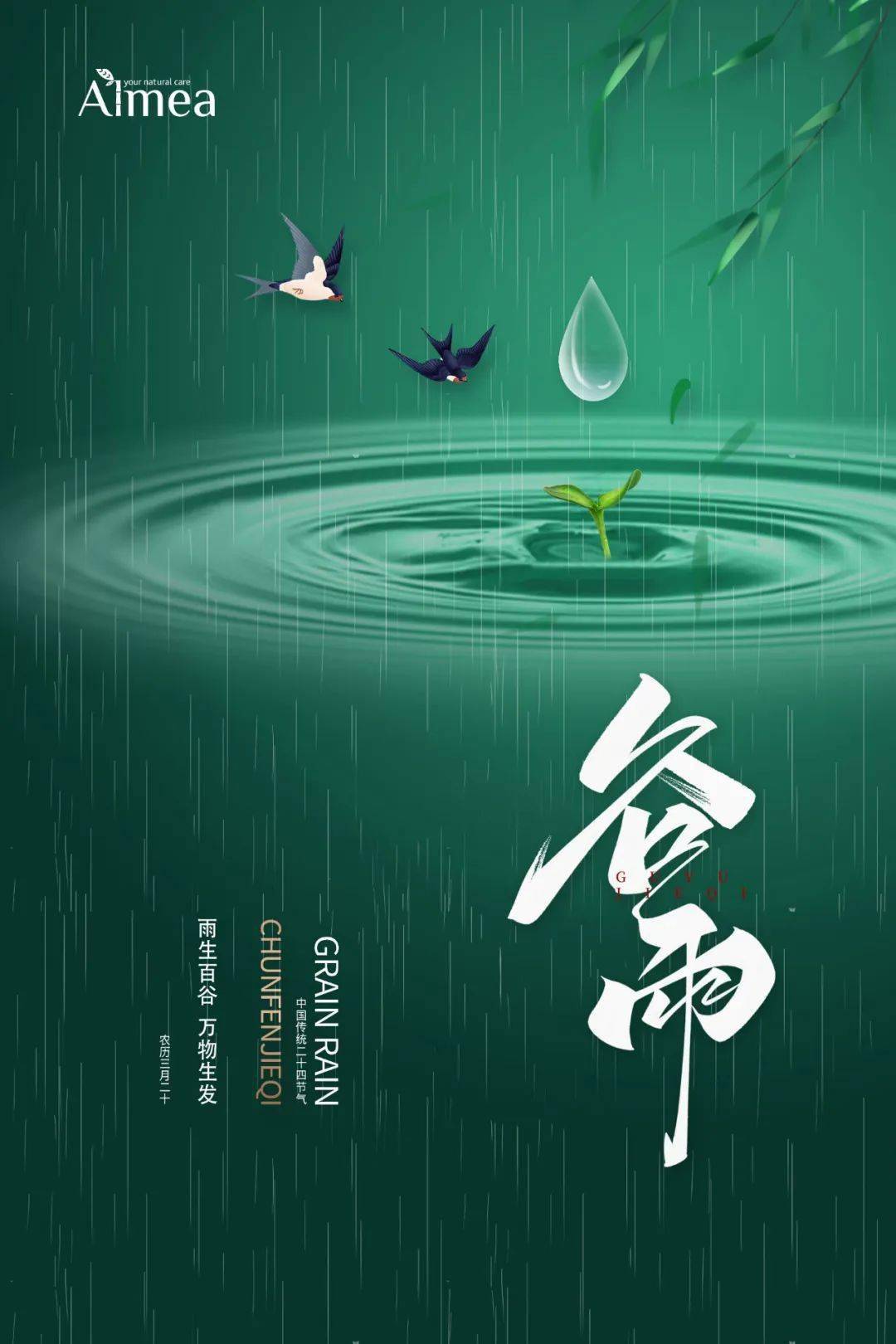 24节气谷雨清雨之后便是生机