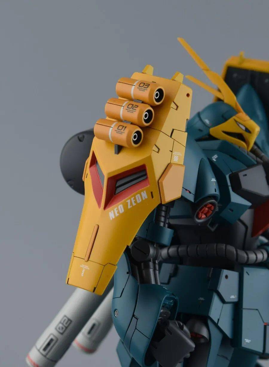 射手座mg v2ab细节改造,荧光渗线和指示灯加持新品:食玩 机动战士高达