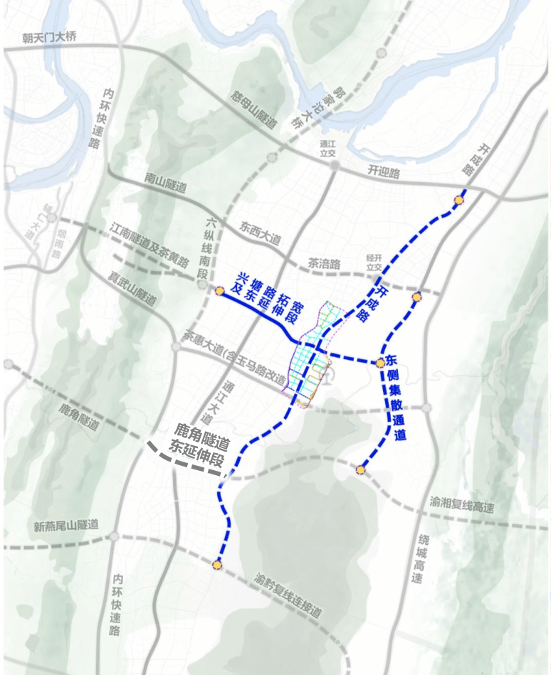 重慶東站骨架道路預計2024年建成投用