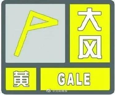 大风黄色预警 ：今日20时至明日2时，沈阳地区阵风8到10级