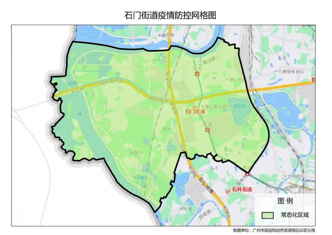 番禺大石封控区域地图图片
