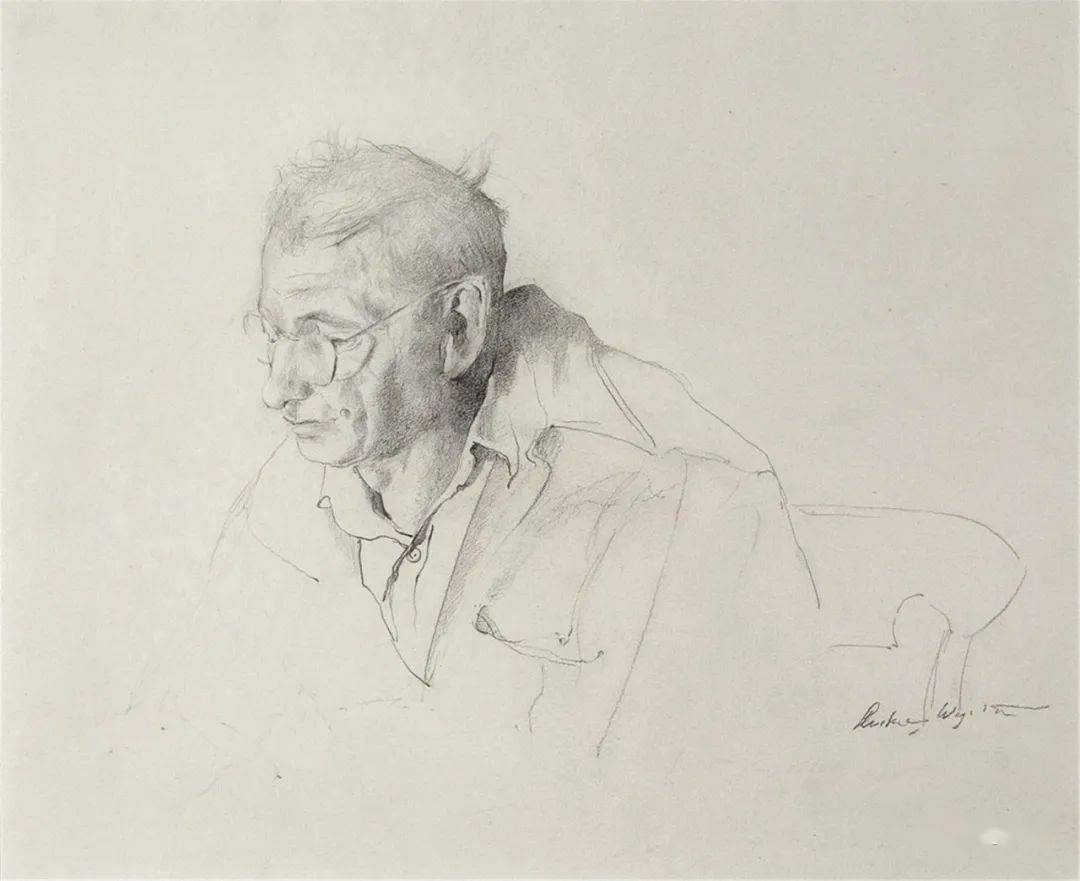 写生啦安德鲁怀斯andrewwyeth素描作品