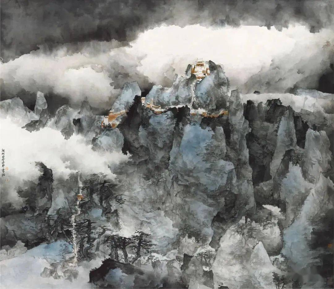 宋帅 《太和形胜》 200×180cm关于本次投稿作品的创作内容和形式