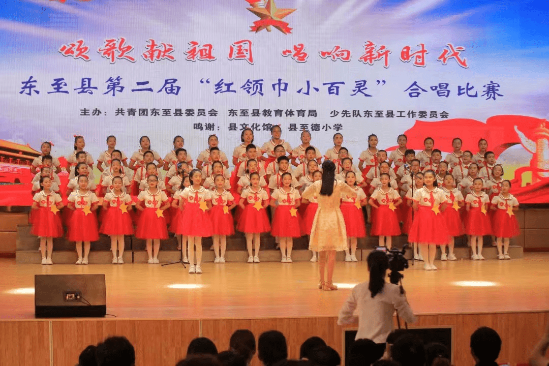 团东至县委高举队旗紧跟党走 星星火炬筑梦未来_活动_红领巾_工作