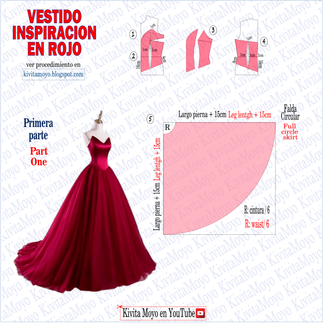 教程12款性感礼服裙的款式和纸样对照