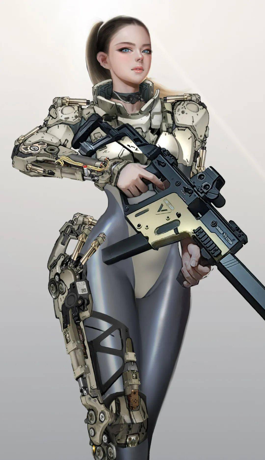 半妖半媚半写实这波直男猛女的终极浪漫人体机甲强者