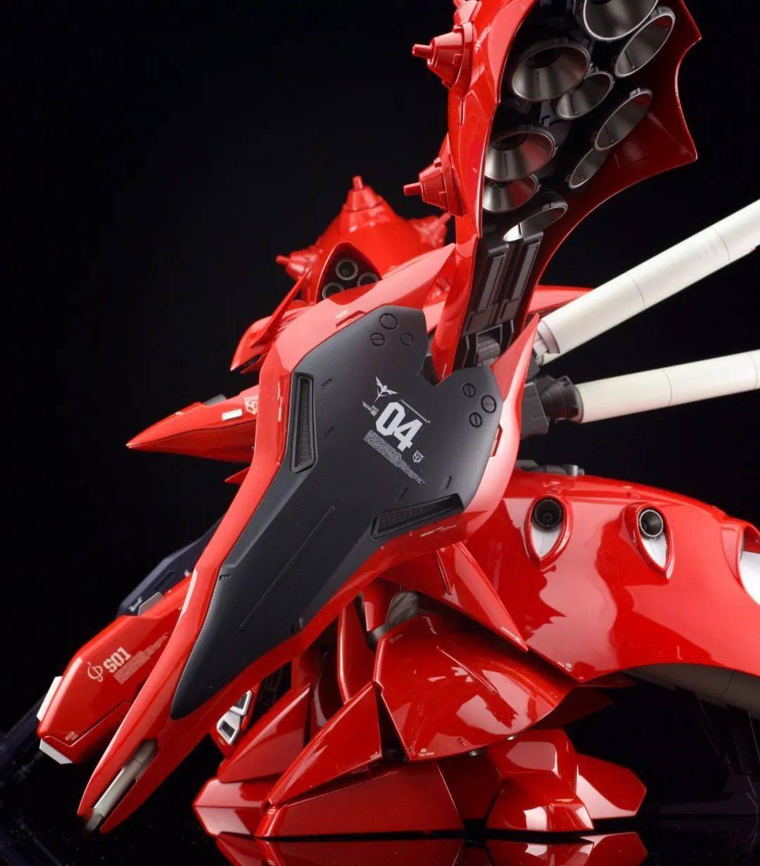 hguc夜莺极致镜面涂装指纹收集器本器