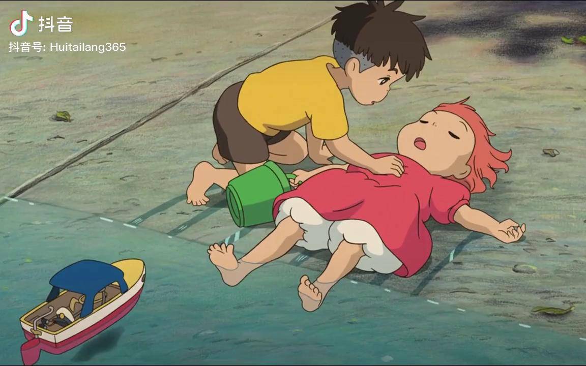 波妞温温柔柔的治愈动漫 动漫 悬崖上金鱼姬_动漫_温温_悬崖