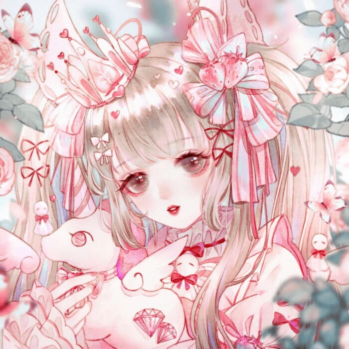 动漫头像 | 戴着王冠的绝美女头