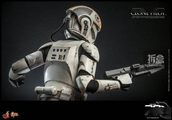 hottoys 星球大戰克隆人飛行員白兵戰鬥機器人1/6可動人偶_星戰_吉奧