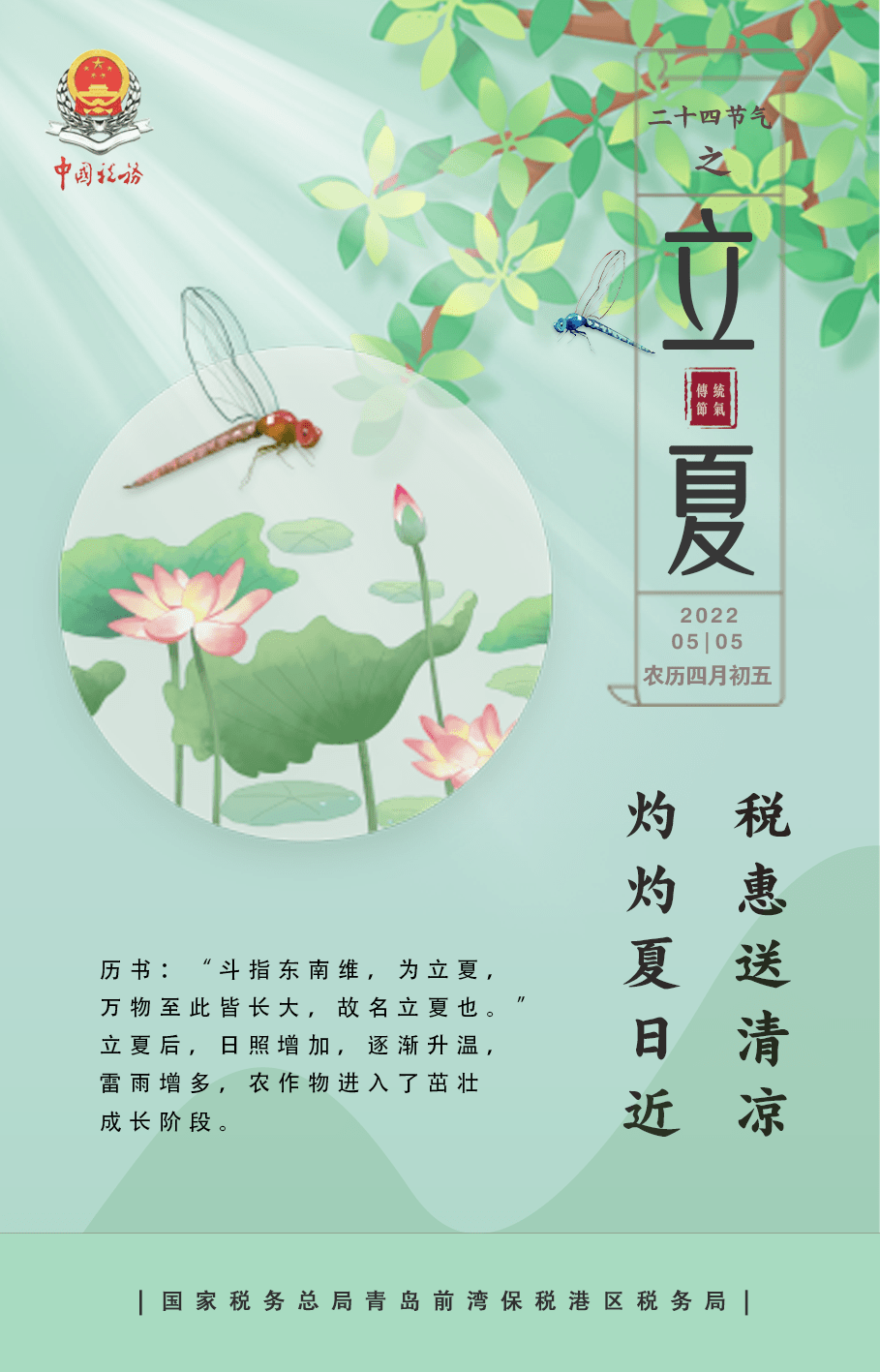 立夏▏灼灼夏日近税惠送清凉