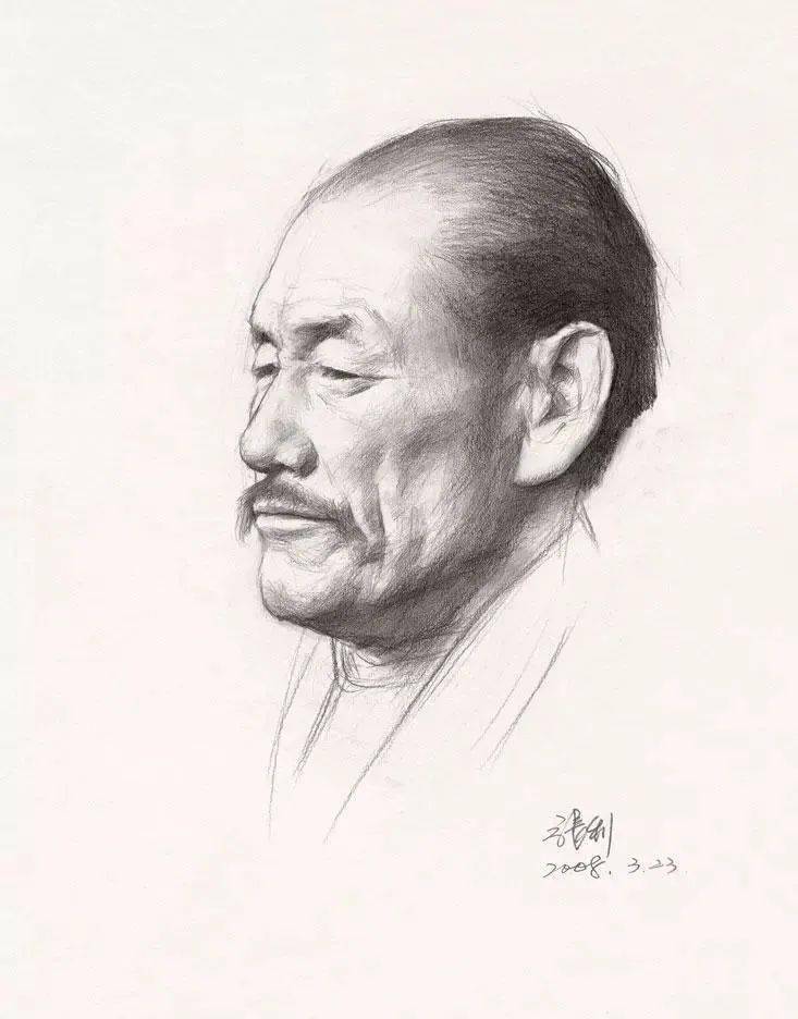 解放军艺术学院教授张利素描作品