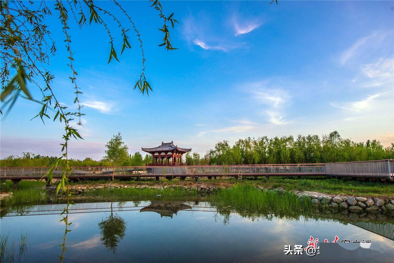 敦煌:鸣沙山下再添迷人水景_公园_建设_水清