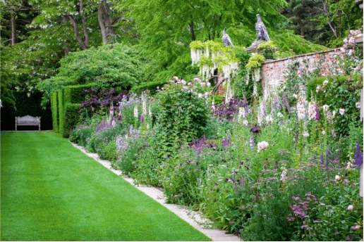 单面观赏花境双面观赏花境对应式花境