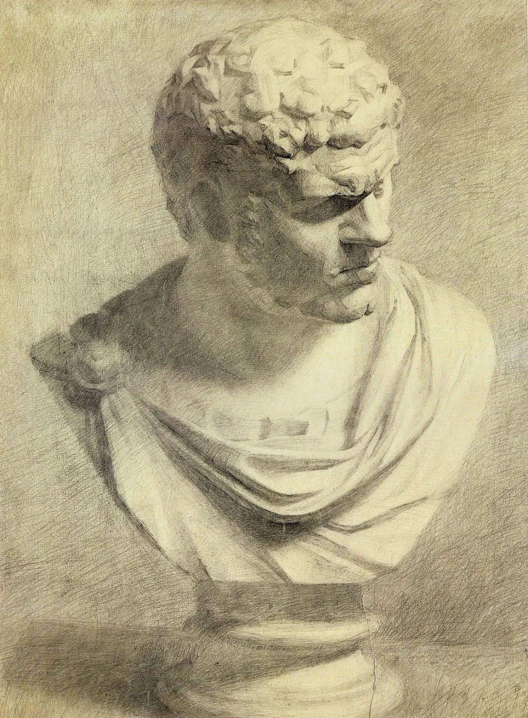 中央美院附中素描石膏作品欣赏