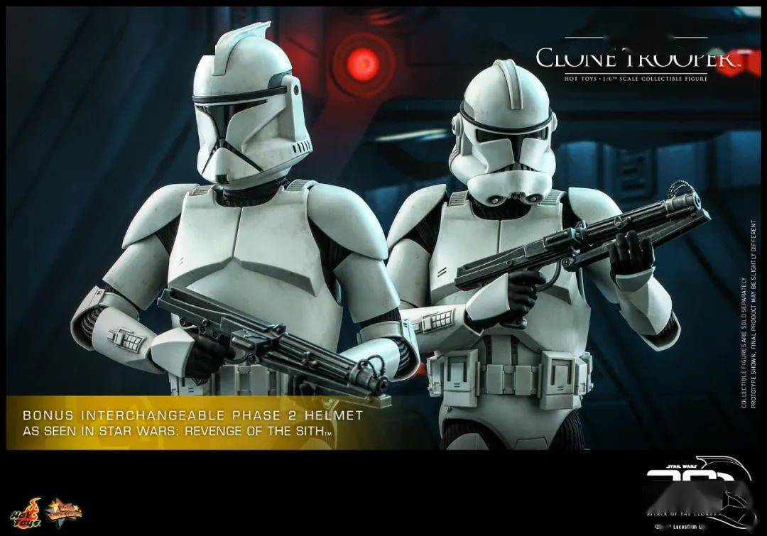 hottoys ht 1/6 mms647星战前传二 克隆人的进攻 克隆人士兵