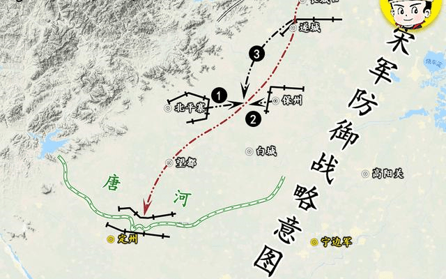 原创地图上的战争辽国20万大军南下威逼宋朝双方签订澶渊之盟