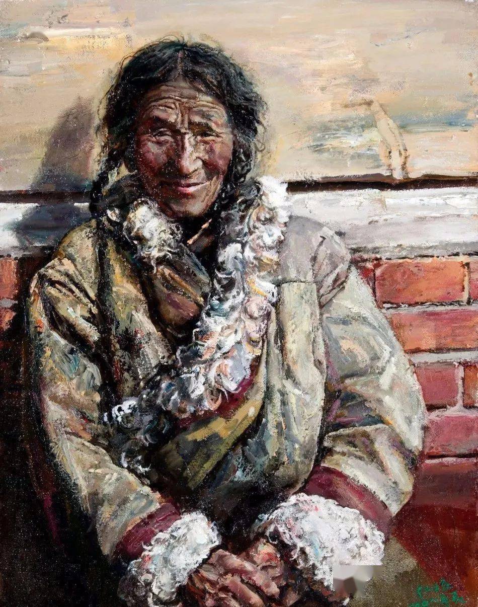 中国美术学院教授 章仁缘_cm_油画_麻布