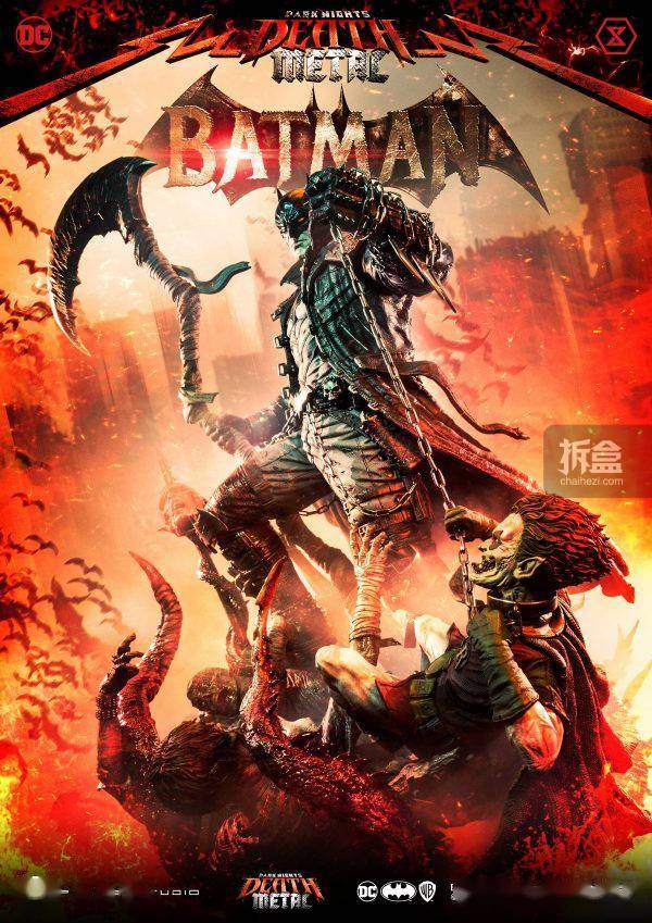 prime1studio13黑暗之夜死亡金属–蝙蝠侠雕像