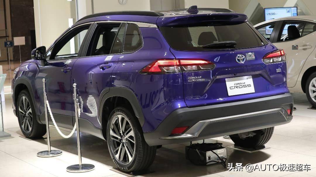 新車標awd2023款卡羅拉cross曝光矩陣大燈大嘴格柵售13萬