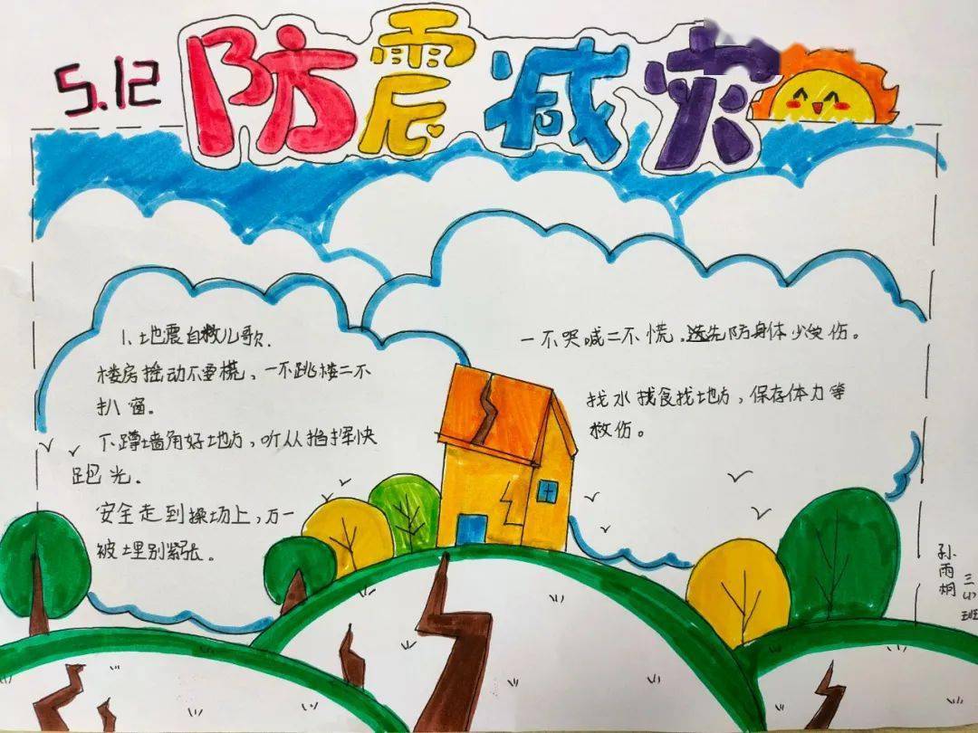 生命之魂潤澤生命減輕災害風險守護美好家園阜東小學防震減災安全周