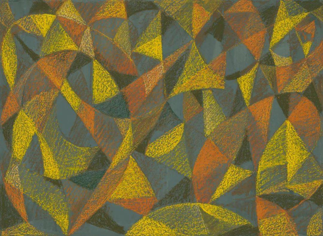 3cm×54cm,1995年,刘海粟美术馆藏《人体变奏(1)》油粉画,39.