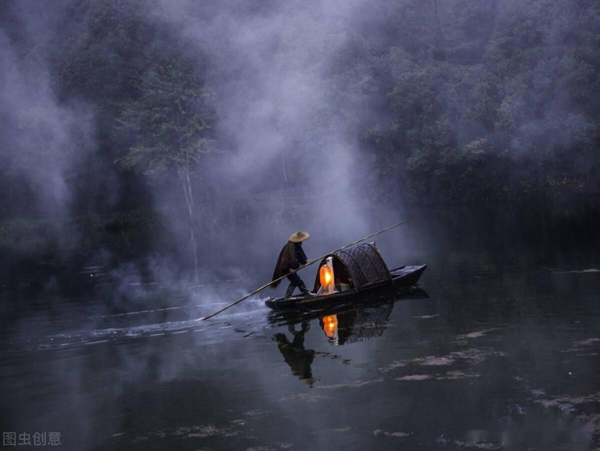 美丽乡村青箬笠绿蓑衣斜风细雨不须归