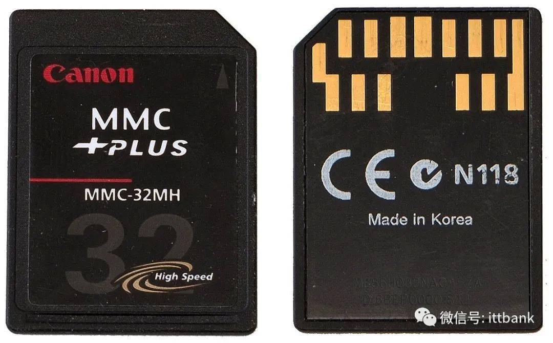 cannon的mmc存储卡sd存储卡(secure digital memory card)1999年8月