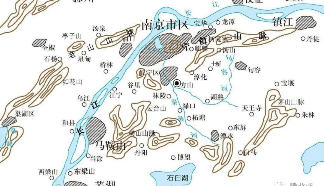南京周边地形,图/网络.