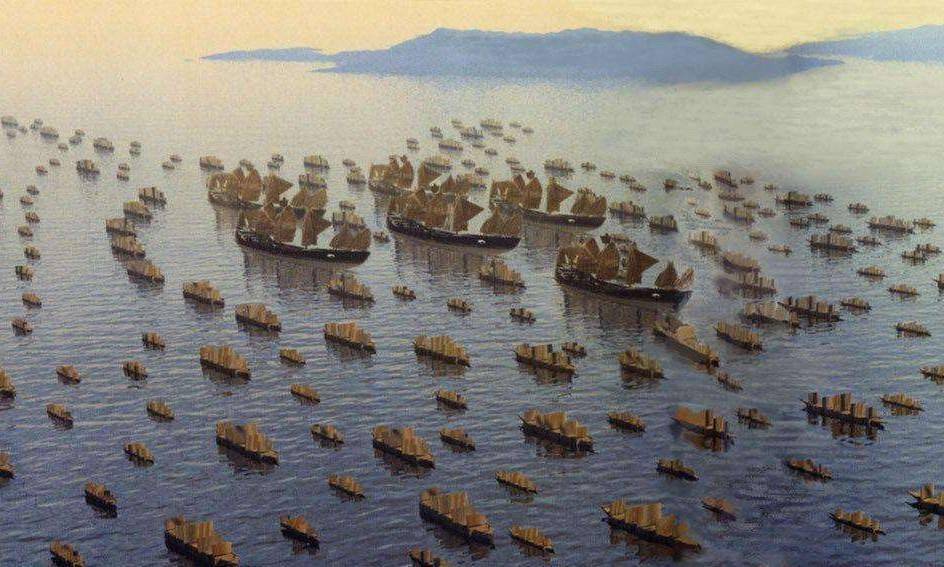 一年之后,哥伦布第二次航行的时候,船队规模扩大,不过也只有17艘,人员