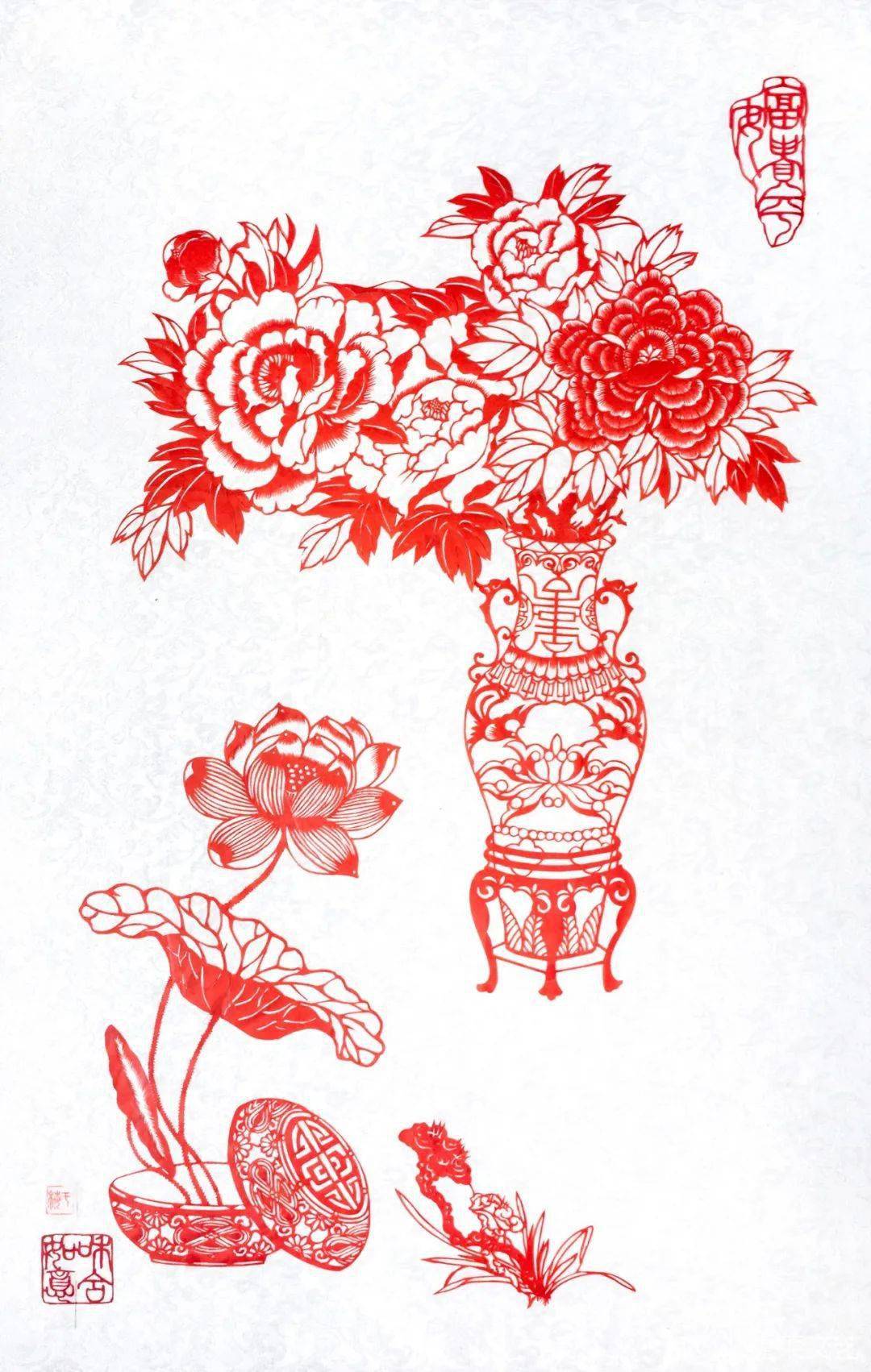 山东烟台于梅非遗剪纸作品赏析