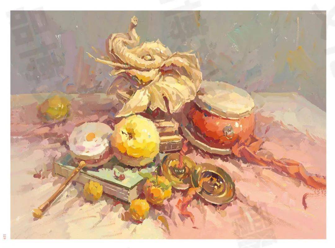 征战联考3色彩静物横构图张国政回归本质的形体色于一体贴合考题方向