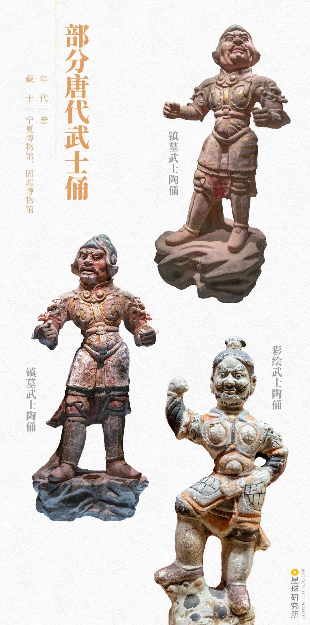 ▼(上文数据出自《突厥汗国与隋唐关系史研究》,下图为部分唐代武士俑