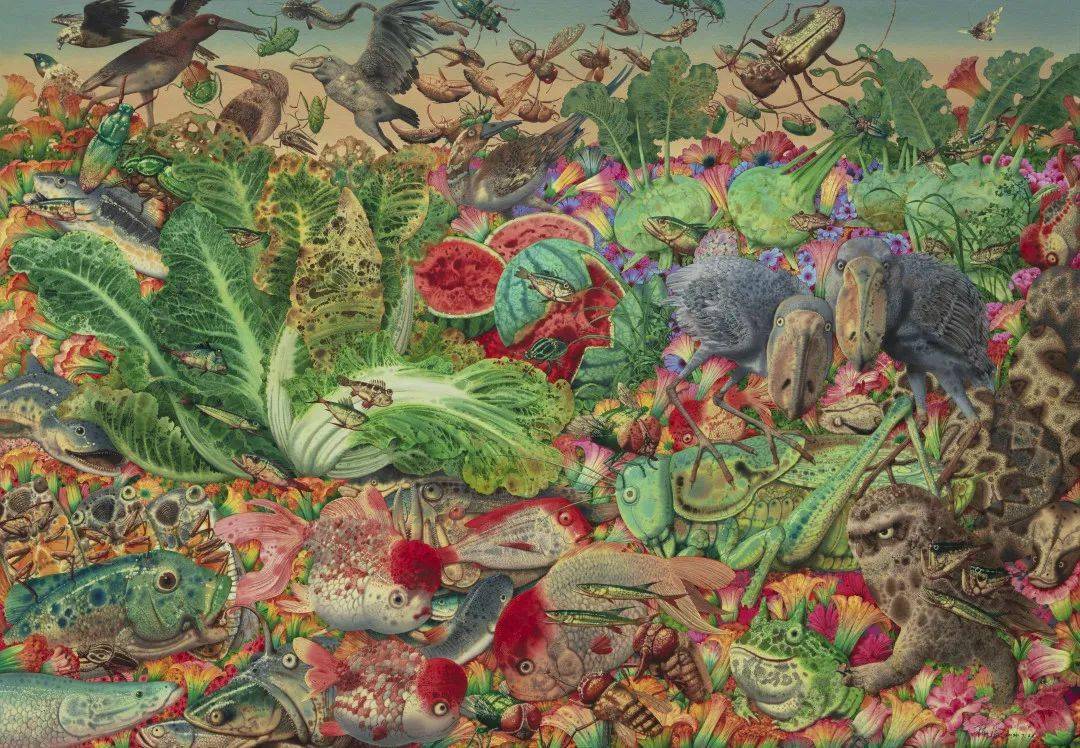 陈流水彩油画作品