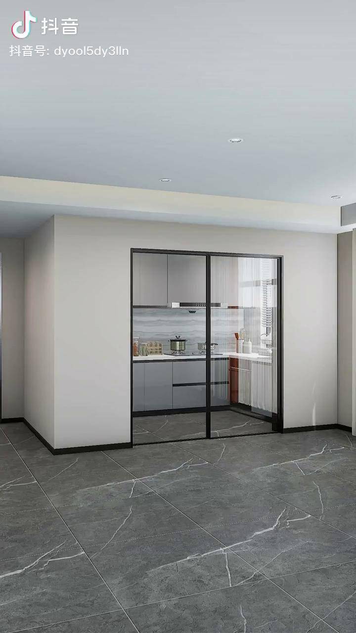 多功能的厨房门设计时尚大气功能齐全家装装修装修设计厨房门