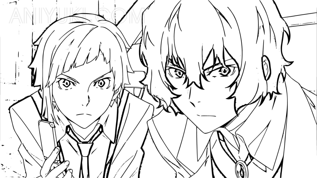 绘画技能分享线稿分享第93期文豪野犬