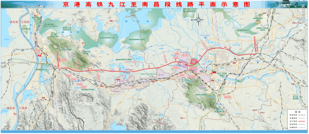 設站廬山市京港高速鐵路九江至南昌段建設已啟動招標