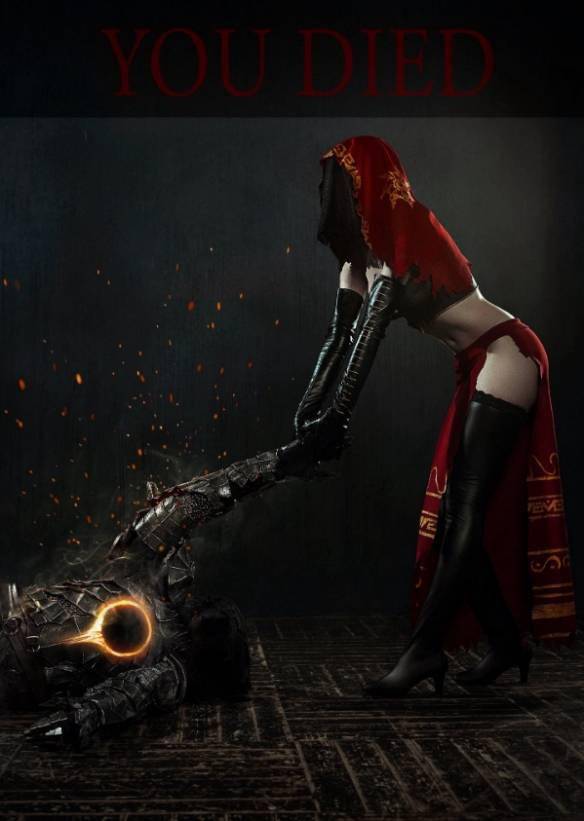 俄罗斯正妹黑魂沙之咒术师cos纤腰美腿超吸睛