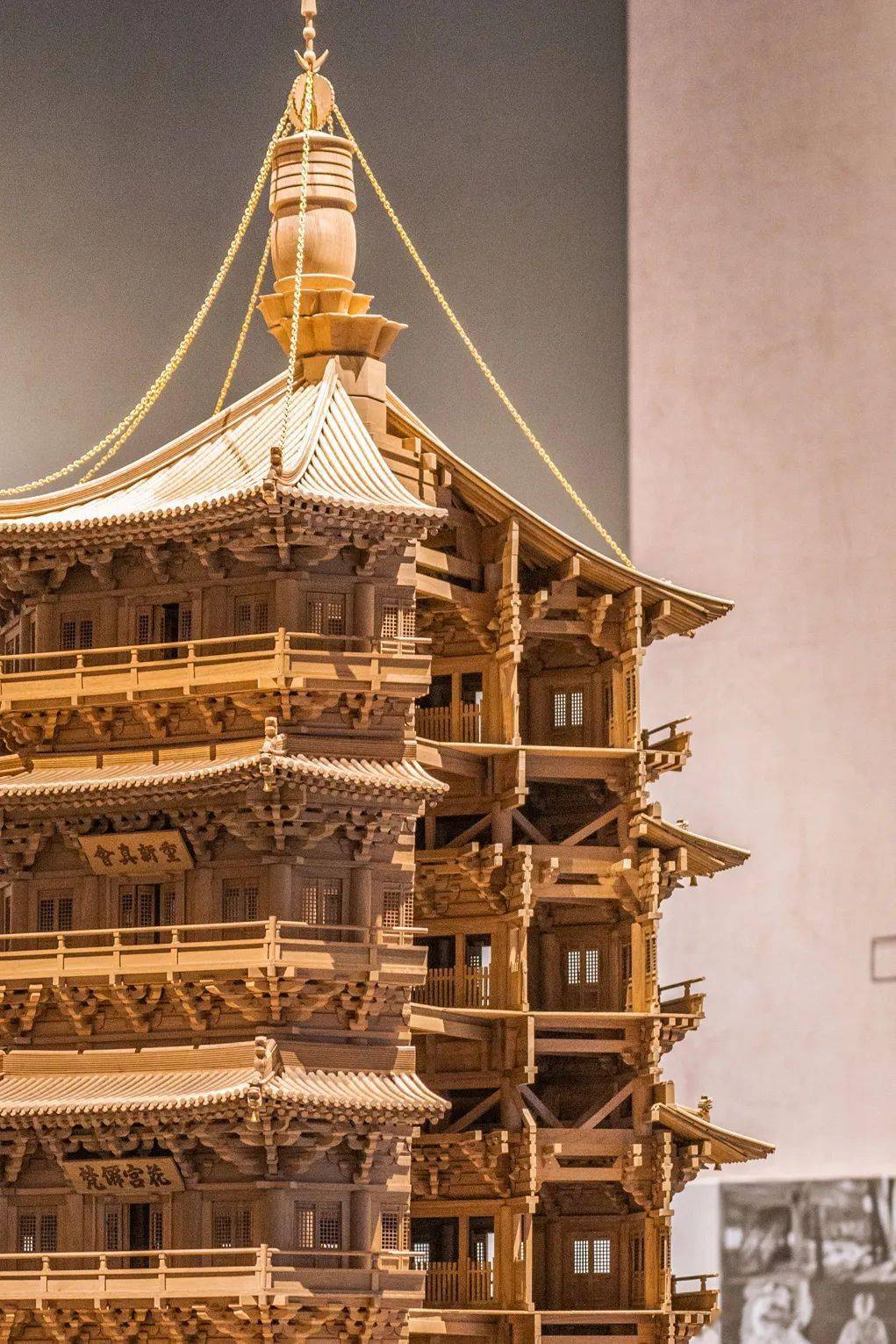 中国建筑科技馆,黄鹤楼剖面结构展陈.