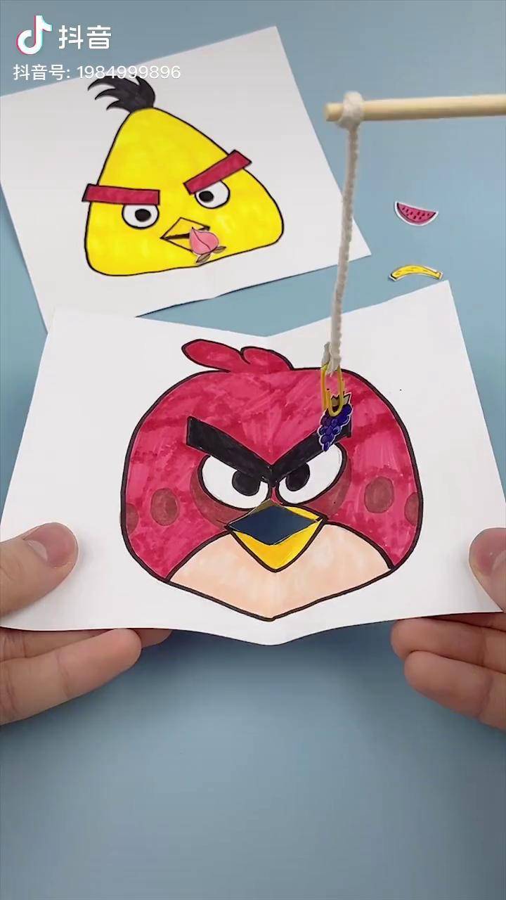 柚子手工愤怒的小鸟图片